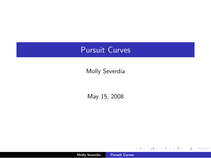 pursuit curves
