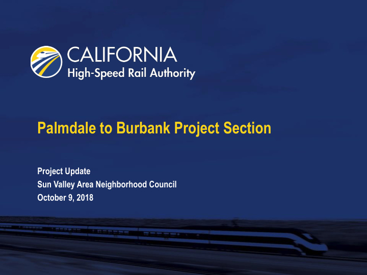 palmdale to burbank project section
