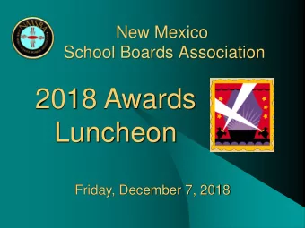 Luncheon  Friday, December 7, 2018  Recognition Awards  24-Year  Service Award  George A. Trujillo