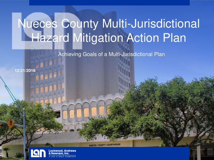 nueces county multi jurisdictional hazard mitigation