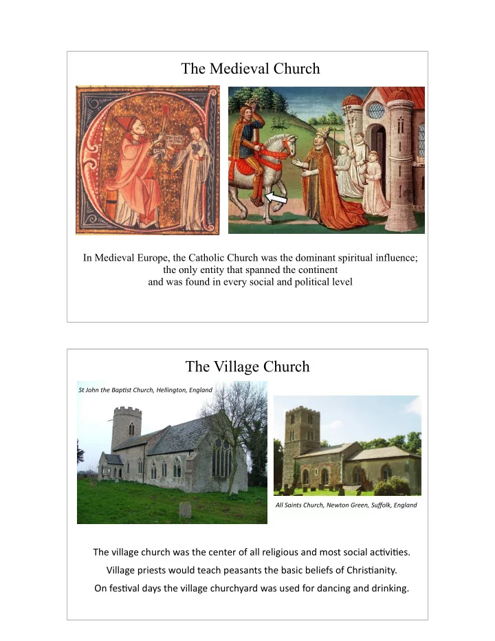 the medieval church