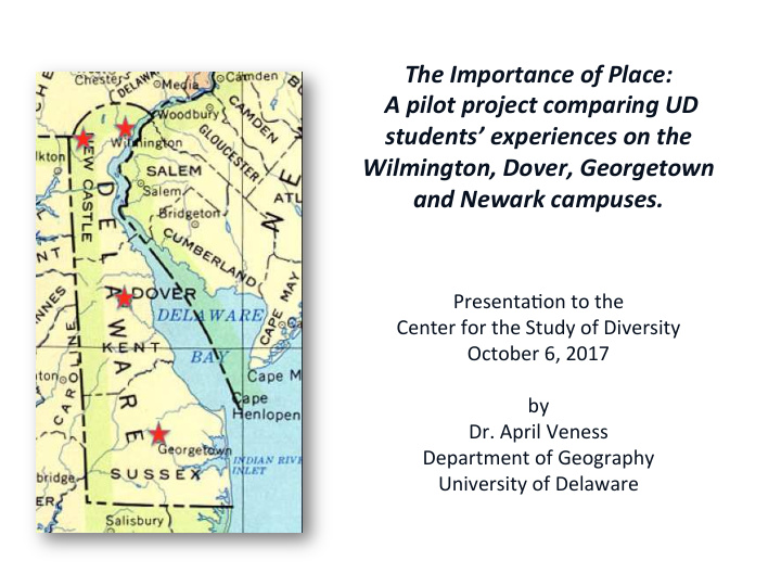 the importance of place a pilot project comparing ud