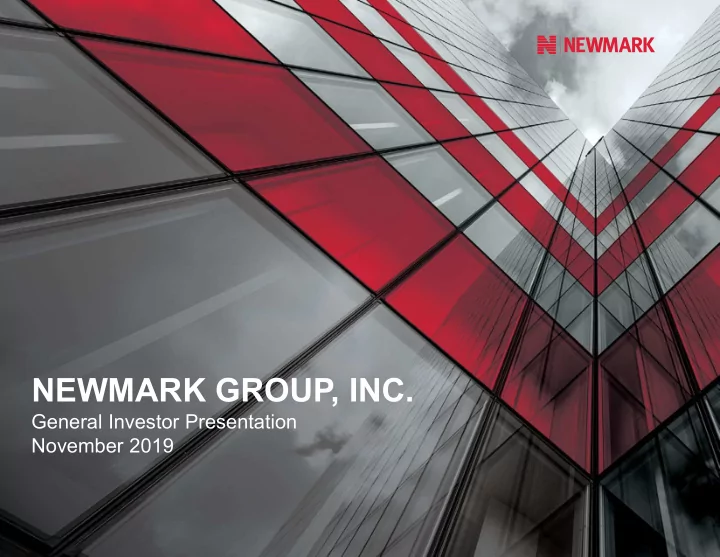 newmark group inc