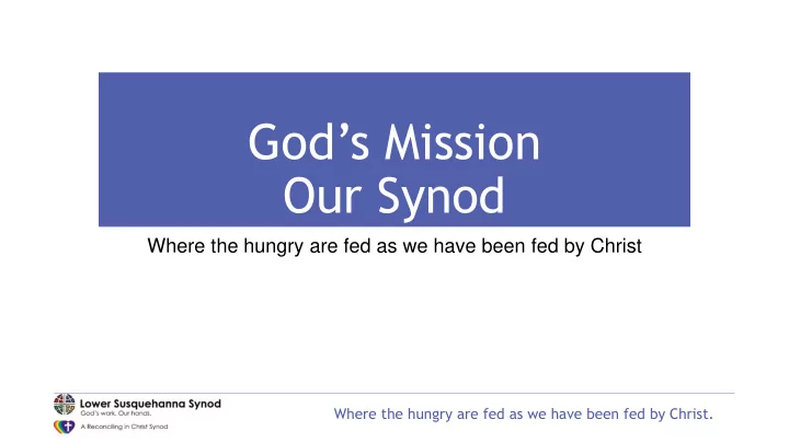 god s mission