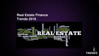 Real Estate Finance  Trends 2018  Team Finance  Brian Andrews of the Real Estate Research