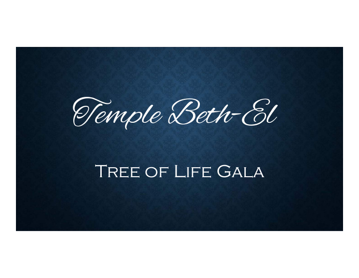 temple beth el