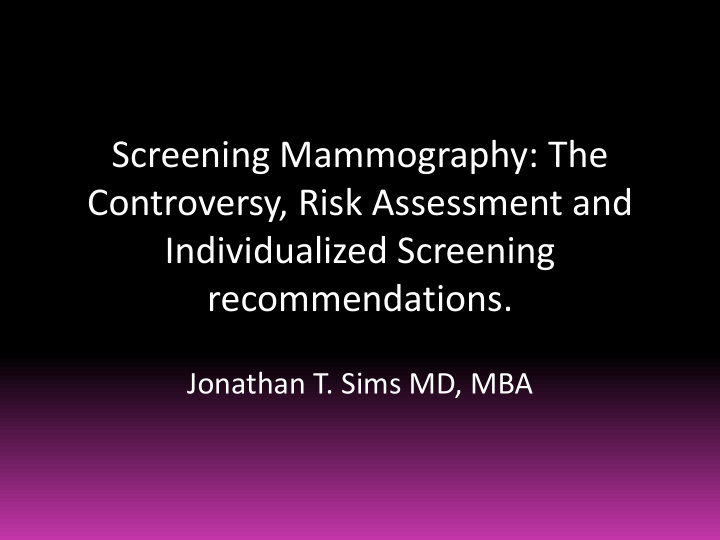 screening mammography the