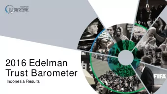 Trust Barometer  Indonesia Results  WHAT DETERMINES OUR  ACTIONS?  ACTIONS  Where do you buy your