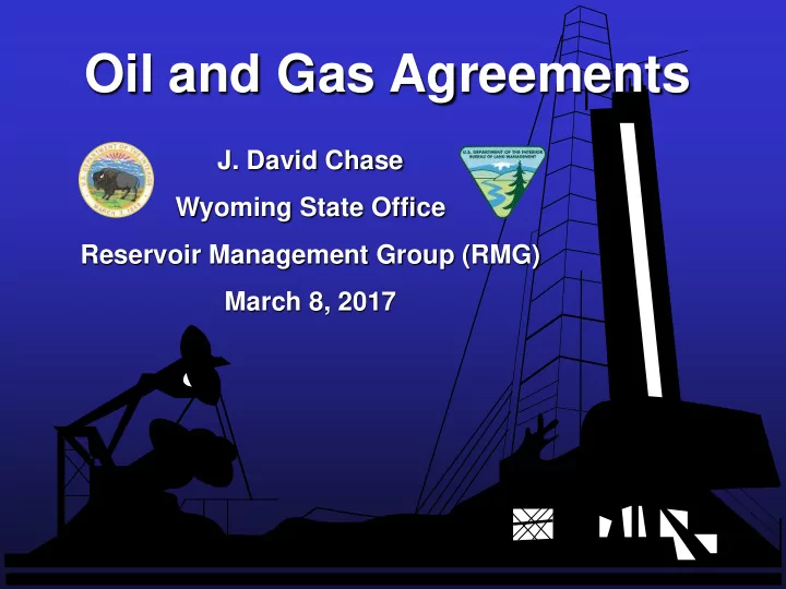 oil and gas agreements