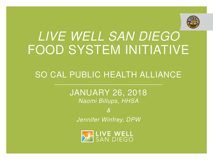 live well san diego
