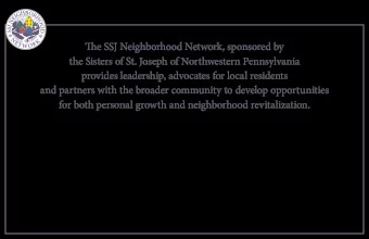 Sisters of St. Joseph Neighborhood Network  Tie SSJ Neighborhood Network, sponsored by  the Sisters
