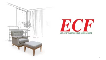 1 Opportunity Day ECF East Coast Furnitech Public Company Limited  June 2020  Presentation Agenda