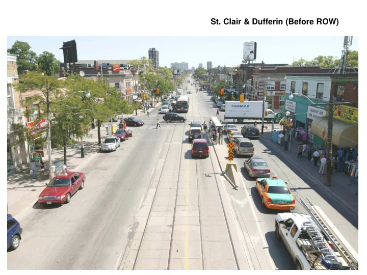 st clair dufferin before row st clair wychwood today st