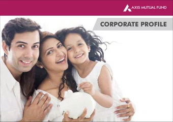 CORPORATE PROFILE  Index  Brand Axis Mutual Fund  Customer Centricity  Risk Managed Products  Easy