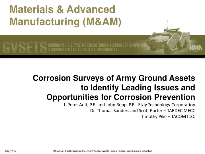 materials advanced manufacturing m am