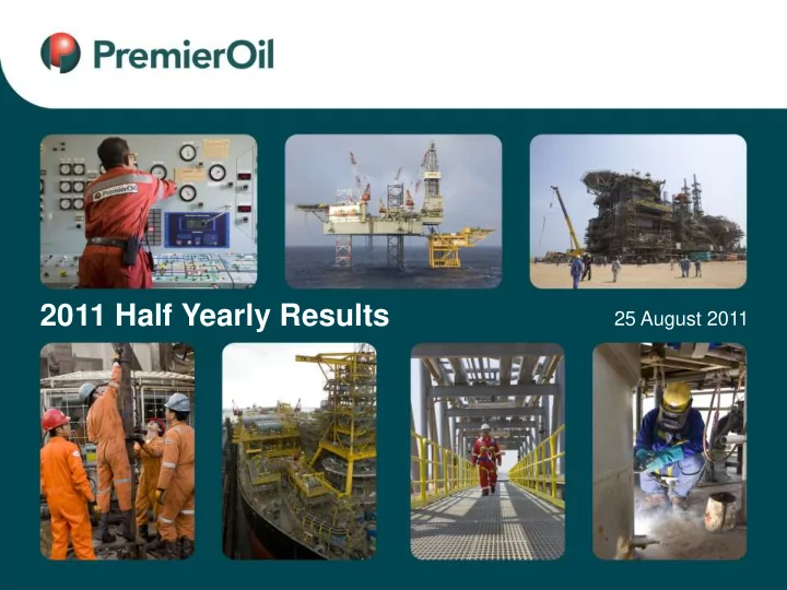 2011 half yearly results