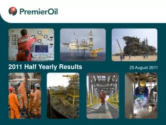 2011 Half Yearly Results  25 August 2011  Forward looking statements  This presentation may contain