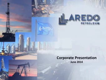Corporate Presentation  June 2014  Forward-Looking / Cautionary Statements  This presentation