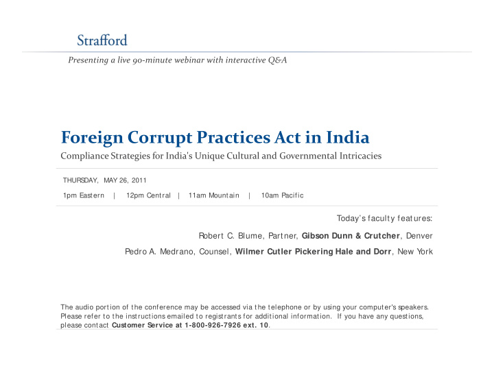 foreign corrupt practices act in india