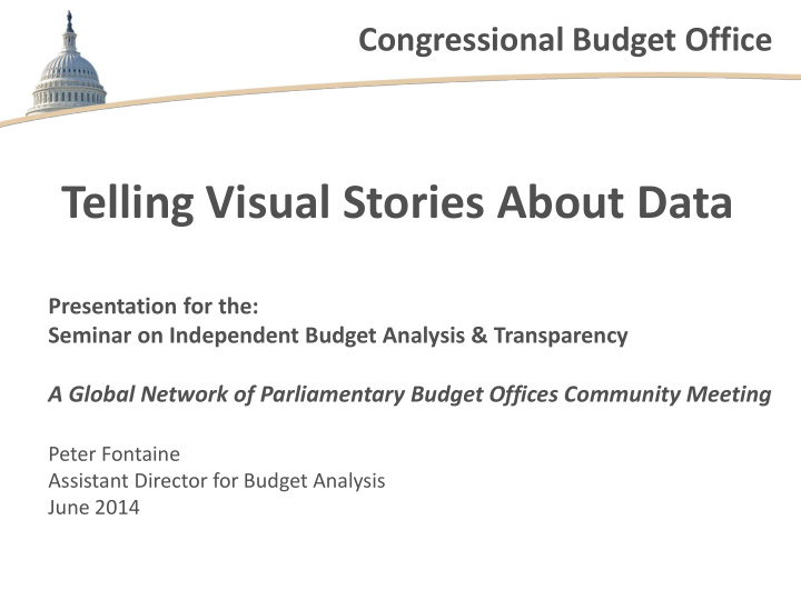 telling visual stories about data