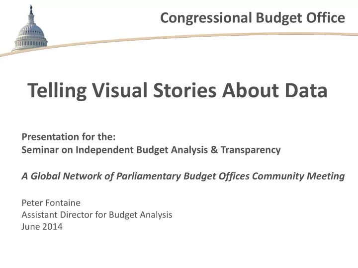 telling visual stories about data