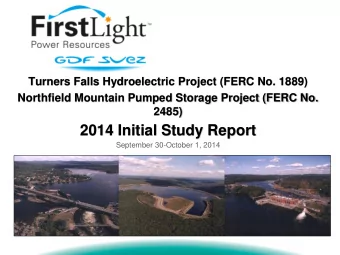 2014 Initial Study Report September 30-October 1, 2014  Purpose  Purpo  se of  of Initial  Initial