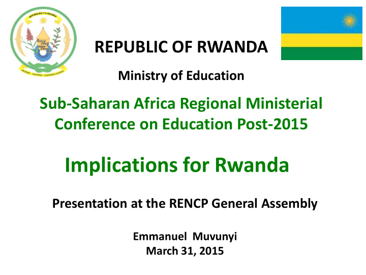 implications for rwanda