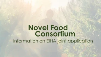 Consortium  Information on EIHA joint application  0  .1  overall  strategy  1  .1  Our position