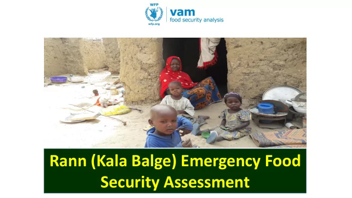 rann kala balge emergency food