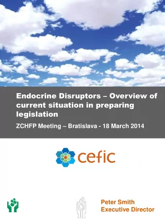 Endocrine Disruptors  Overview of  current situation in preparing  legislation ZCHFP Meeting