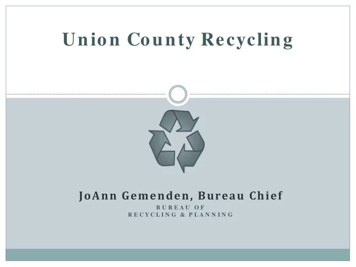 union county recycling