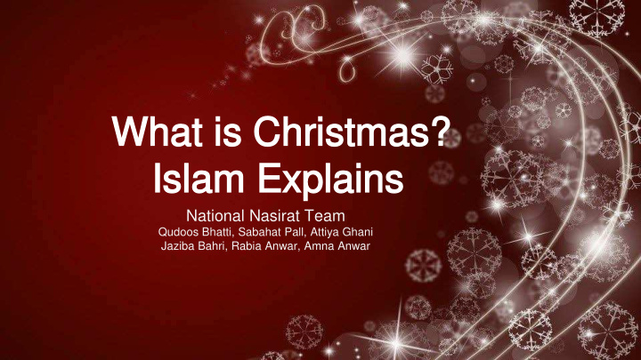 what is christmas what is christmas islam explains islam