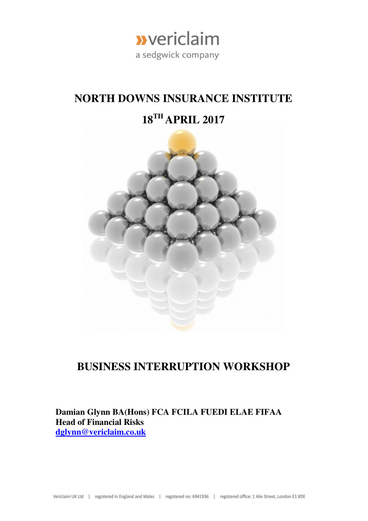 north downs insurance institute