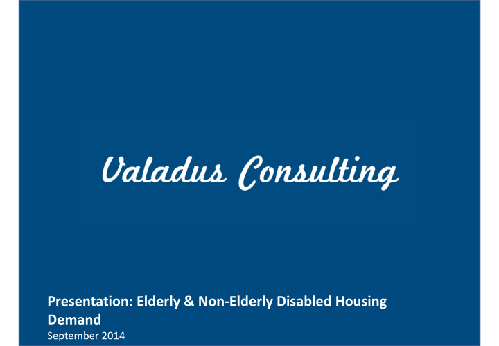 presentation elderly non elderly disabled housing