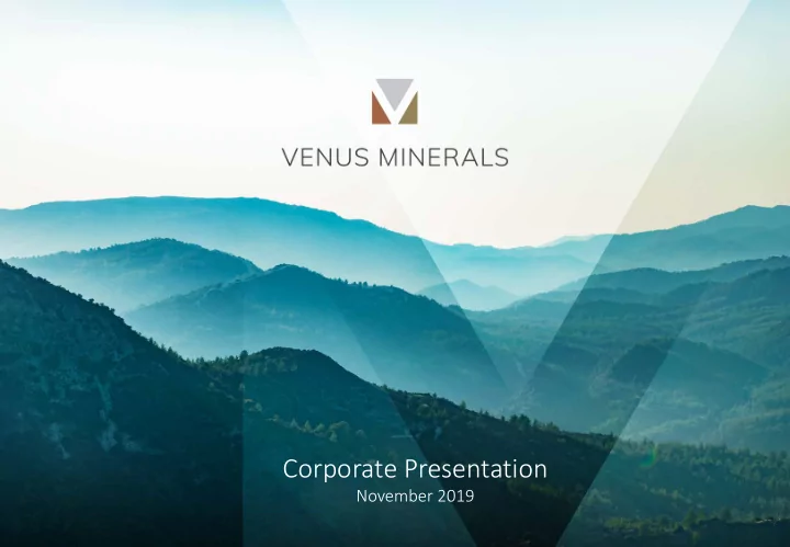 corporate presentation