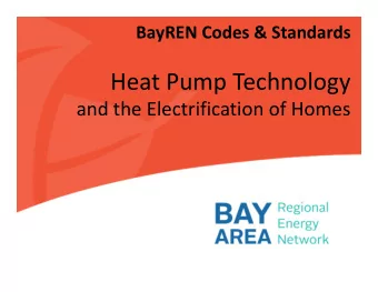 Heat Pump Technology  and the Electrification of Homes  Date  Heat Pump Technology  The Title