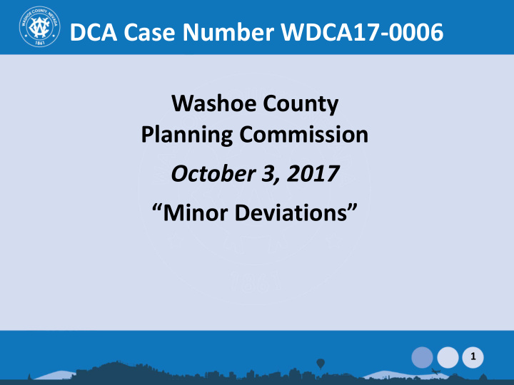 planning commission october 3 2017 minor deviations 1