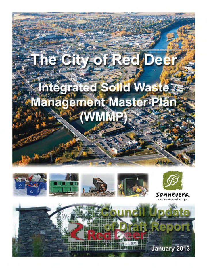 integrated solid waste management master plan wmmp the
