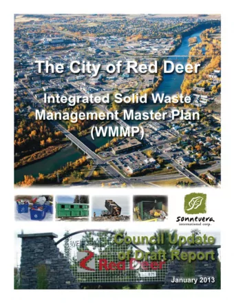 Integrated Solid Waste Management Master Plan (WMMP)  The City of Red Deer  i  sonnevera