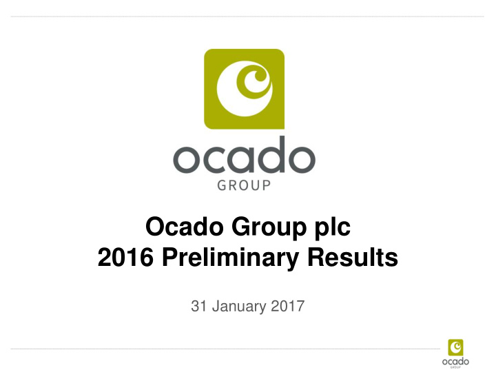 ocado group plc