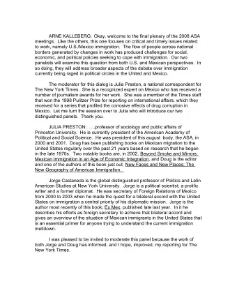 ARNE KALLEBERG: Okay, welcome to the final plenary of the 2008 ASA  meetings.  Like the others,