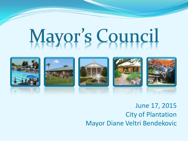 june 17 2015 city of plantation mayor diane veltri