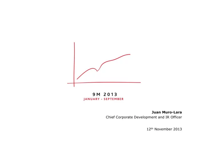 chief corporate development and ir officer 12 th november