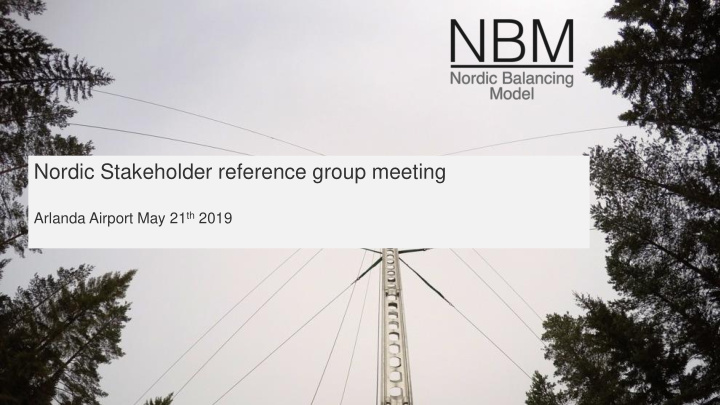 nordic stakeholder reference group meeting