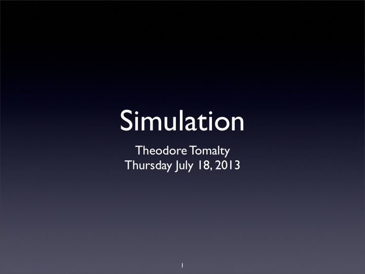 simulation