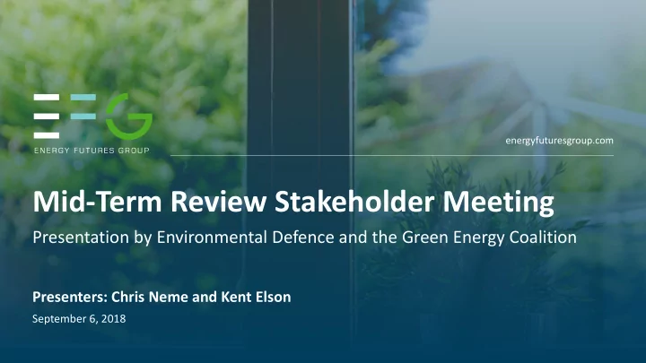 mid term review stakeholder meeting