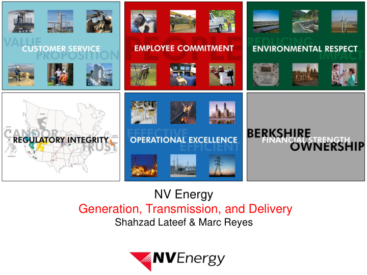 nv energy generation transmission and delivery