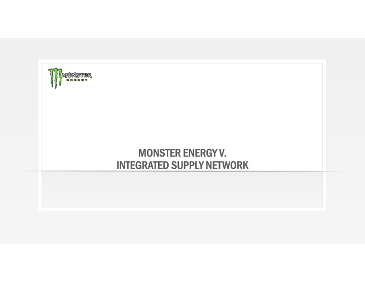 mons monster ener ter energy v v integra integrated suppl