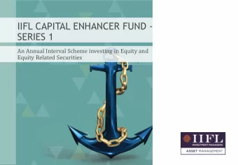 SERIES 1  An Annual Interval Scheme investing in Equity and  Equity Related Securities  CURRENT