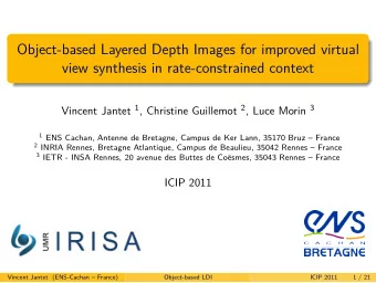 Object-based Layered Depth Images for improved virtual  view synthesis in rate-constrained context